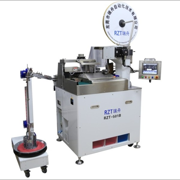 2020款全自動單頭扭線沾錫壓接機(jī) 東莞瑞舟RZT-501B全自動單頭沾錫打端機(jī)